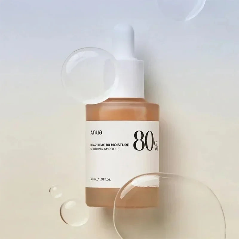 Korean Heartleaf Anua Anti-Aging Skin Care Set β Toner, Essence, Emulsion & Deep Cleansing Facial Wash