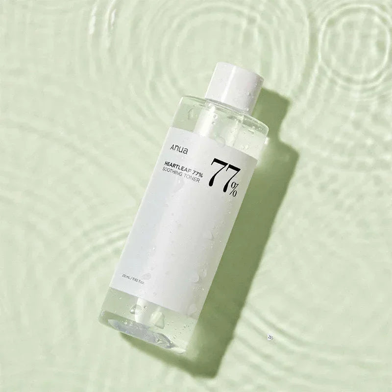 Korean Heartleaf Anua Anti-Aging Skin Care Set β Toner, Essence, Emulsion & Deep Cleansing Facial Wash