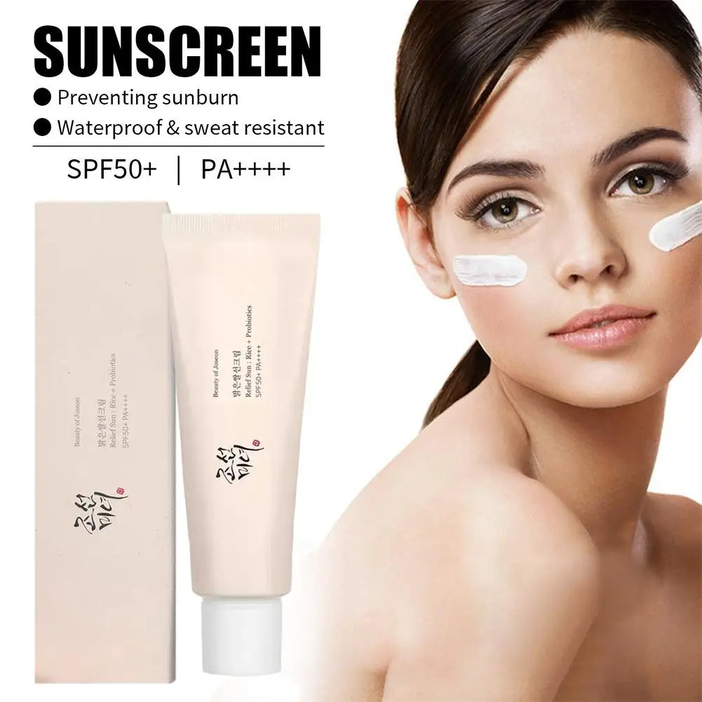 "Anua Rice Probiotic Sunscreen & Essence ā Lightweight, Hydrating, Non-Greasy"