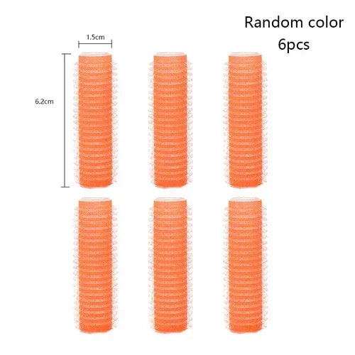 elf-Grip Hair Rollers β Jumbo Hook & Loop Heatless Curlers (6 pcs Set)