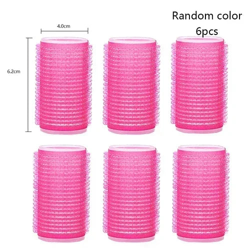 elf-Grip Hair Rollers β Jumbo Hook & Loop Heatless Curlers (6 pcs Set)