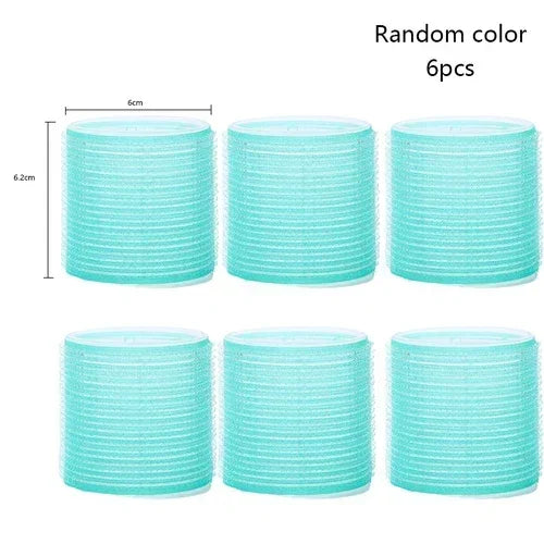 elf-Grip Hair Rollers β Jumbo Hook & Loop Heatless Curlers (6 pcs Set)
