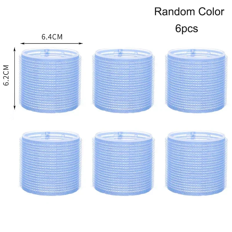elf-Grip Hair Rollers β Jumbo Hook & Loop Heatless Curlers (6 pcs Set)