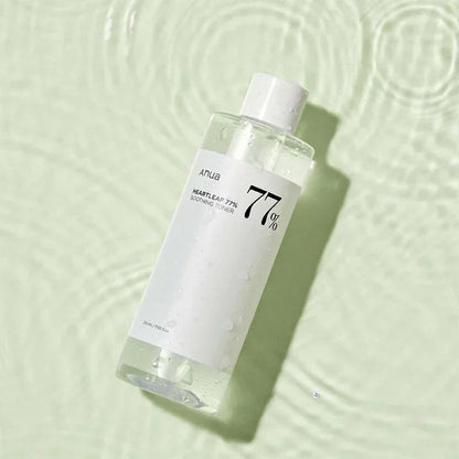 Korean Heartleaf Anua Anti-Aging Skin Care Set – Toner, Essence, Emulsion & Deep Cleansing Facial Wash