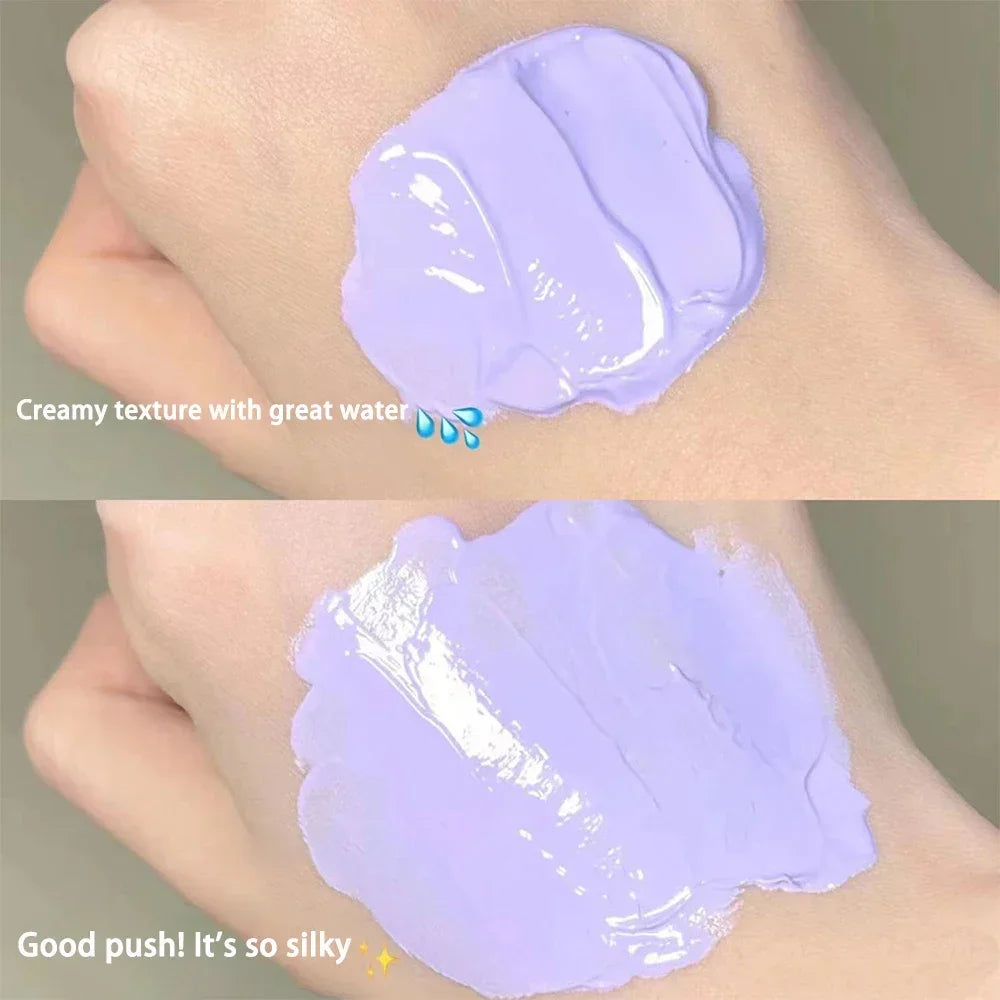 HISYI Silky Clear Isolation Cream – Color Correcting Makeup Primer (Natural, Green, Purple)