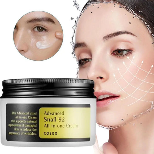 Advanced Snail Essence Collagen 92 Skin Care Set – Face Cream, Toner, Cleanser & Sunscreen for Sensitive Skin