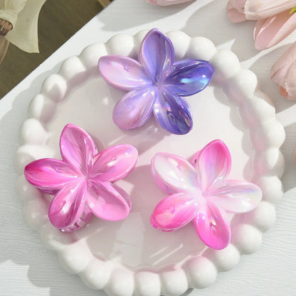 18Pcs Gradient Candy Color Flower Hair Clips – Cute Hair Accessories for Ponytails & Daily Use