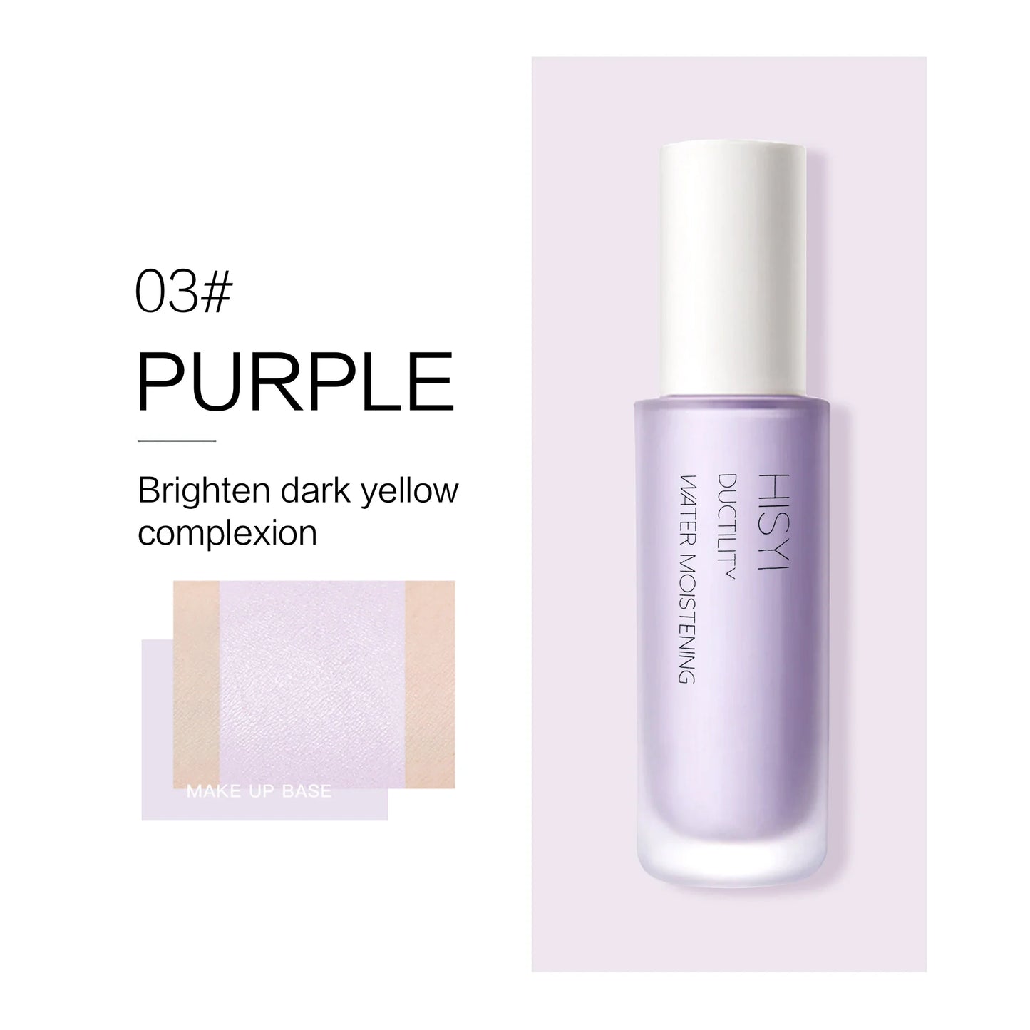 HISYI Silky Clear Isolation Cream – Color Correcting Makeup Primer (Natural, Green, Purple)