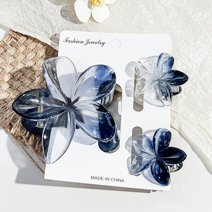 18Pcs Gradient Candy Color Flower Hair Clips – Cute Hair Accessories for Ponytails & Daily Use