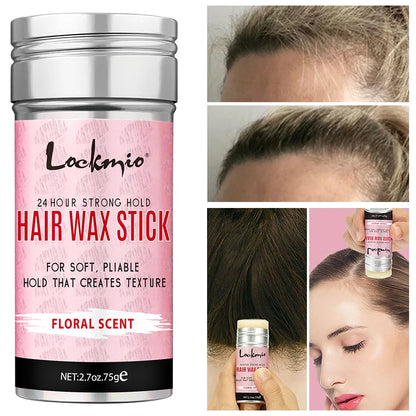 Lockmio Professional Styling Wax Stick – Anti-Frizz Pomade for Flyaways, Natural Hair & Wigs