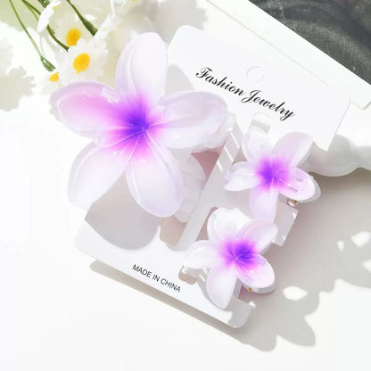 18Pcs Gradient Candy Color Flower Hair Clips – Cute Hair Accessories for Ponytails & Daily Use