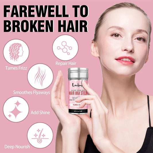 Lockmio Professional Styling Wax Stick – Anti-Frizz Pomade for Flyaways, Natural Hair & Wigs