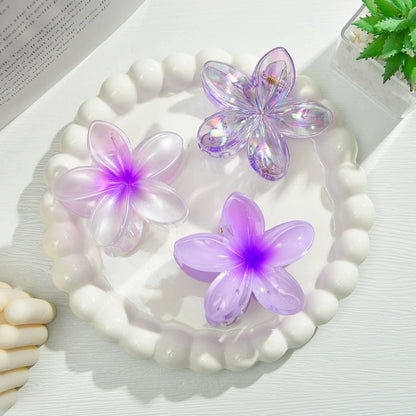 18Pcs Gradient Candy Color Flower Hair Clips – Cute Hair Accessories for Ponytails & Daily Use