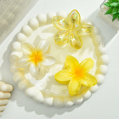 18Pcs Gradient Candy Color Flower Hair Clips – Cute Hair Accessories for Ponytails & Daily Use