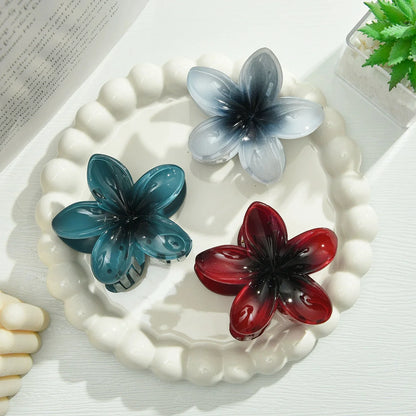 18Pcs Gradient Candy Color Flower Hair Clips – Cute Hair Accessories for Ponytails & Daily Use