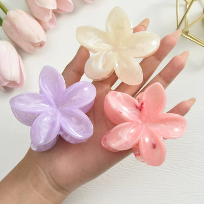 18Pcs Gradient Candy Color Flower Hair Clips – Cute Hair Accessories for Ponytails & Daily Use