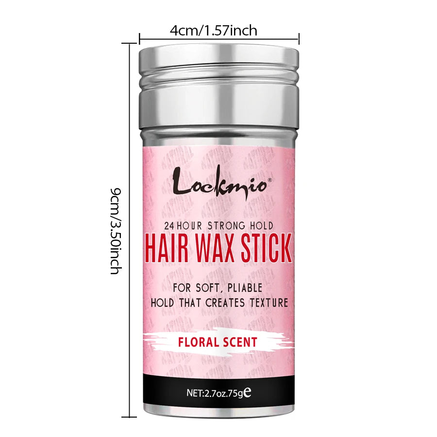 Lockmio Professional Styling Wax Stick – Anti-Frizz Pomade for Flyaways, Natural Hair & Wigs