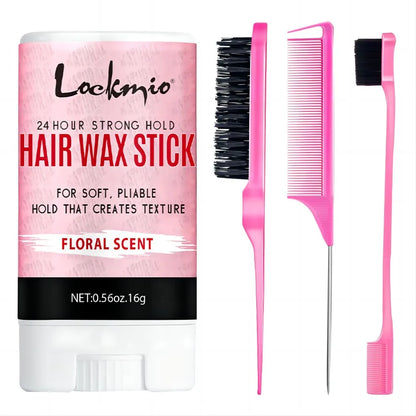 Lockmio Professional Styling Wax Stick – Anti-Frizz Pomade for Flyaways, Natural Hair & Wigs