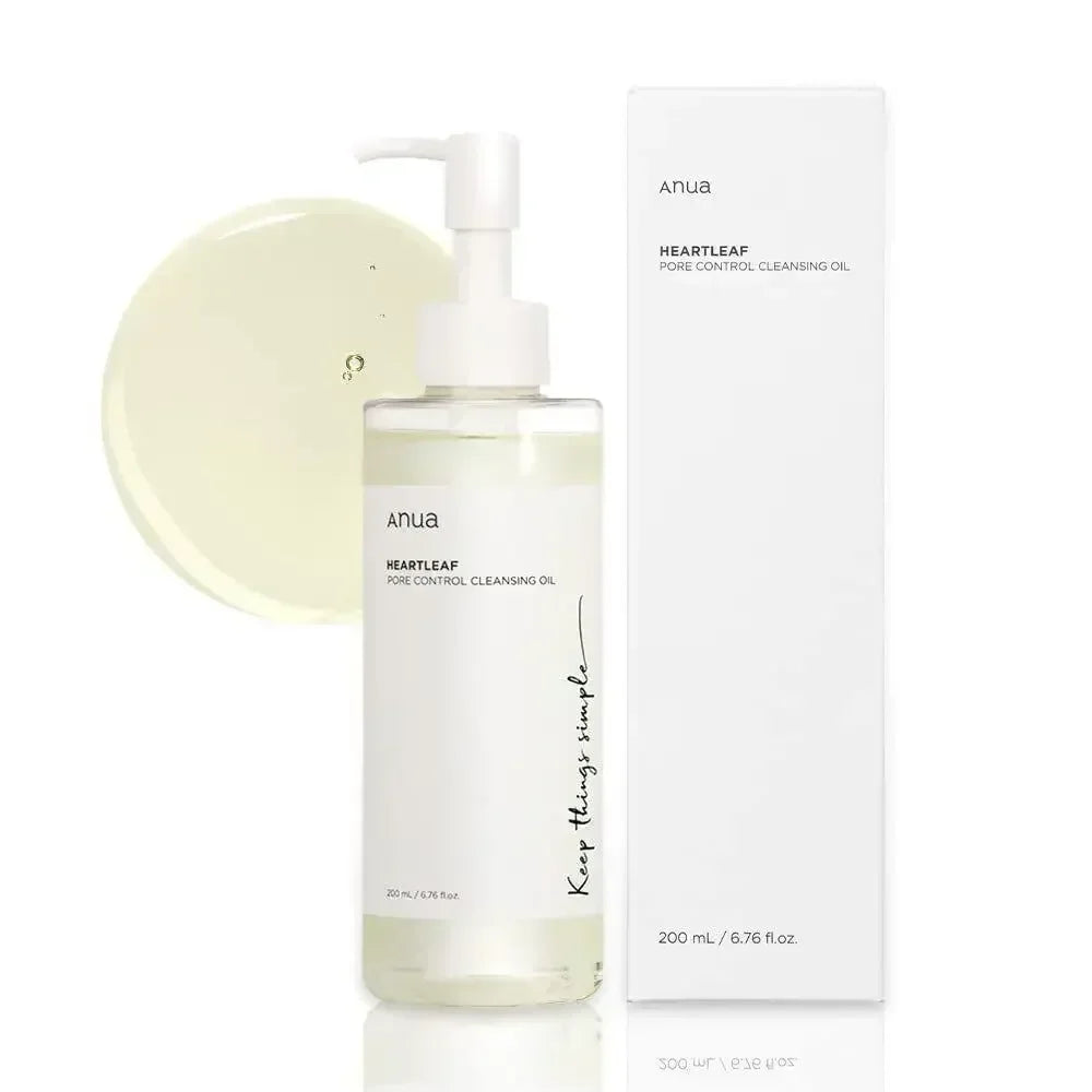 Korean Heartleaf Anua Anti-Aging Skin Care Set – Toner, Essence, Emulsion & Deep Cleansing Facial Wash