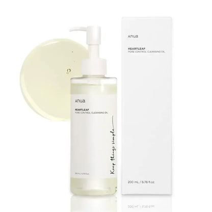 Korean Heartleaf Anua Anti-Aging Skin Care Set – Toner, Essence, Emulsion & Deep Cleansing Facial Wash