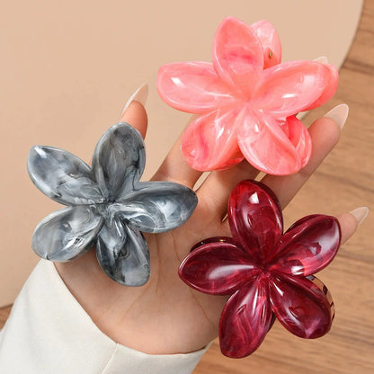 18Pcs Gradient Candy Color Flower Hair Clips – Cute Hair Accessories for Ponytails & Daily Use