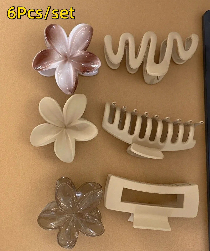 18Pcs Gradient Candy Color Flower Hair Clips – Cute Hair Accessories for Ponytails & Daily Use