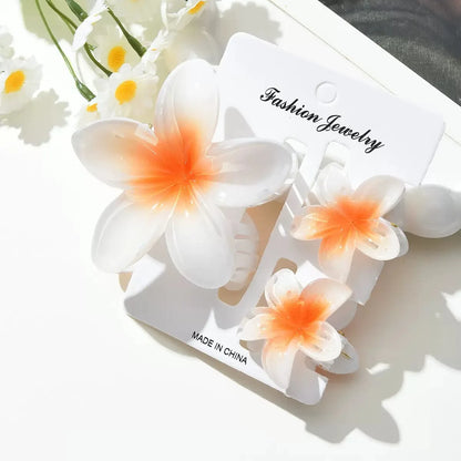 18Pcs Gradient Candy Color Flower Hair Clips – Cute Hair Accessories for Ponytails & Daily Use