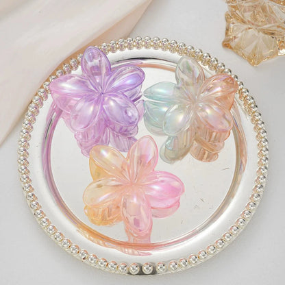 18Pcs Gradient Candy Color Flower Hair Clips – Cute Hair Accessories for Ponytails & Daily Use