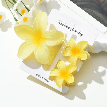 18Pcs Gradient Candy Color Flower Hair Clips – Cute Hair Accessories for Ponytails & Daily Use
